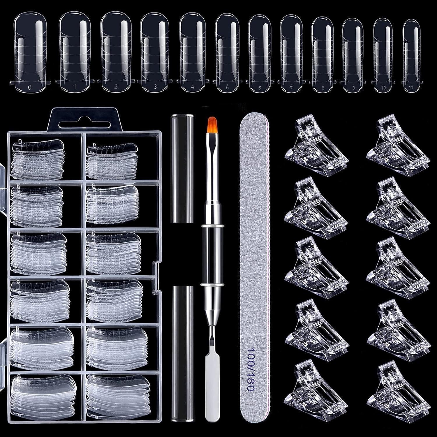 LuxusKollektion Nageldesign Zubehör Nagelformenset Nagelverlängerung Polygel Pinsel Type 3-120 Stück