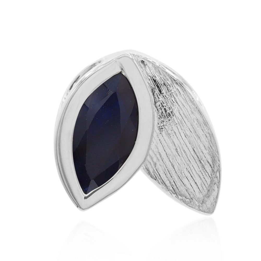 Cavill Kettenanhänger Cavill 925 Sterlingsilber Anhänger 0,93 ct blauer Saphir Blatt (1-tlg)
