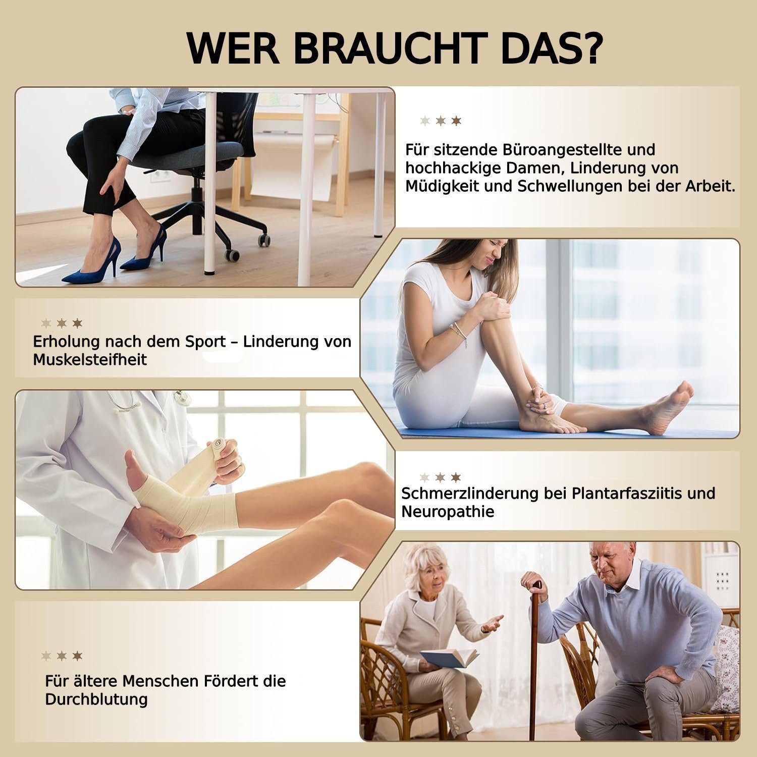 Toomoke Fußmassagegerät Fußmassagegerät 3D,6 Modi & 15 Stufen, Fernbedienung LCD, faltbar, 6 Modi, 15 Intensitätsstufen, mit Fernbedienung, Faltfunktion, für Durchblutung, Muskelschmerzlinderung, Venentrainer, Massage durch niederfrequente Impulse