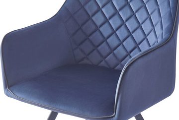 Kayoom Polsterstuhl Stuhl Amber 125 (1 St), aus Samt