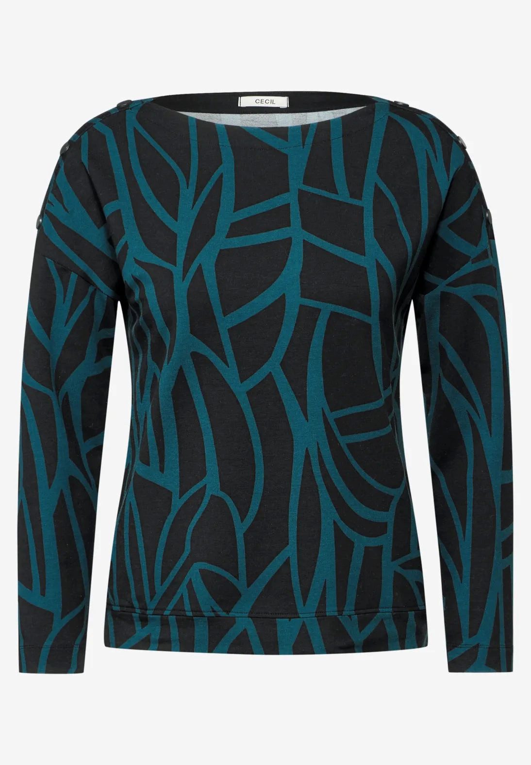 CECIL Langarmshirt Shirt mit Knöpfen (1-tlg) günstig online kaufen