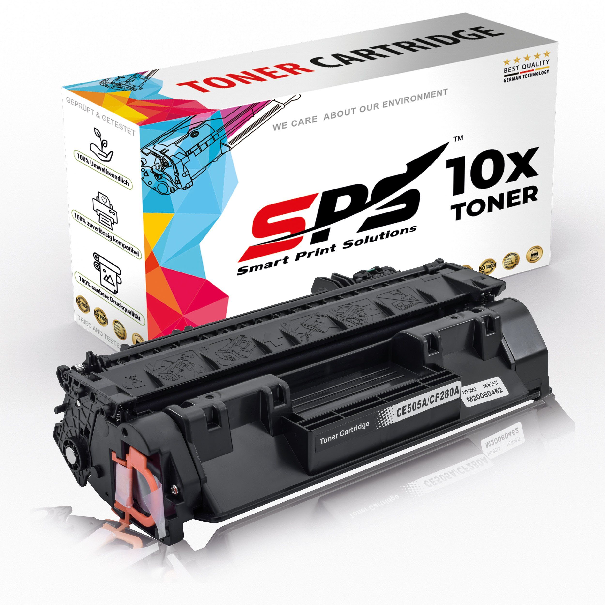 SPS Tonerkartusche Kompatibel für HP Laserjet Pro 400 MFP M425DW 80A, (10er Pack) | Tonerpatronen
