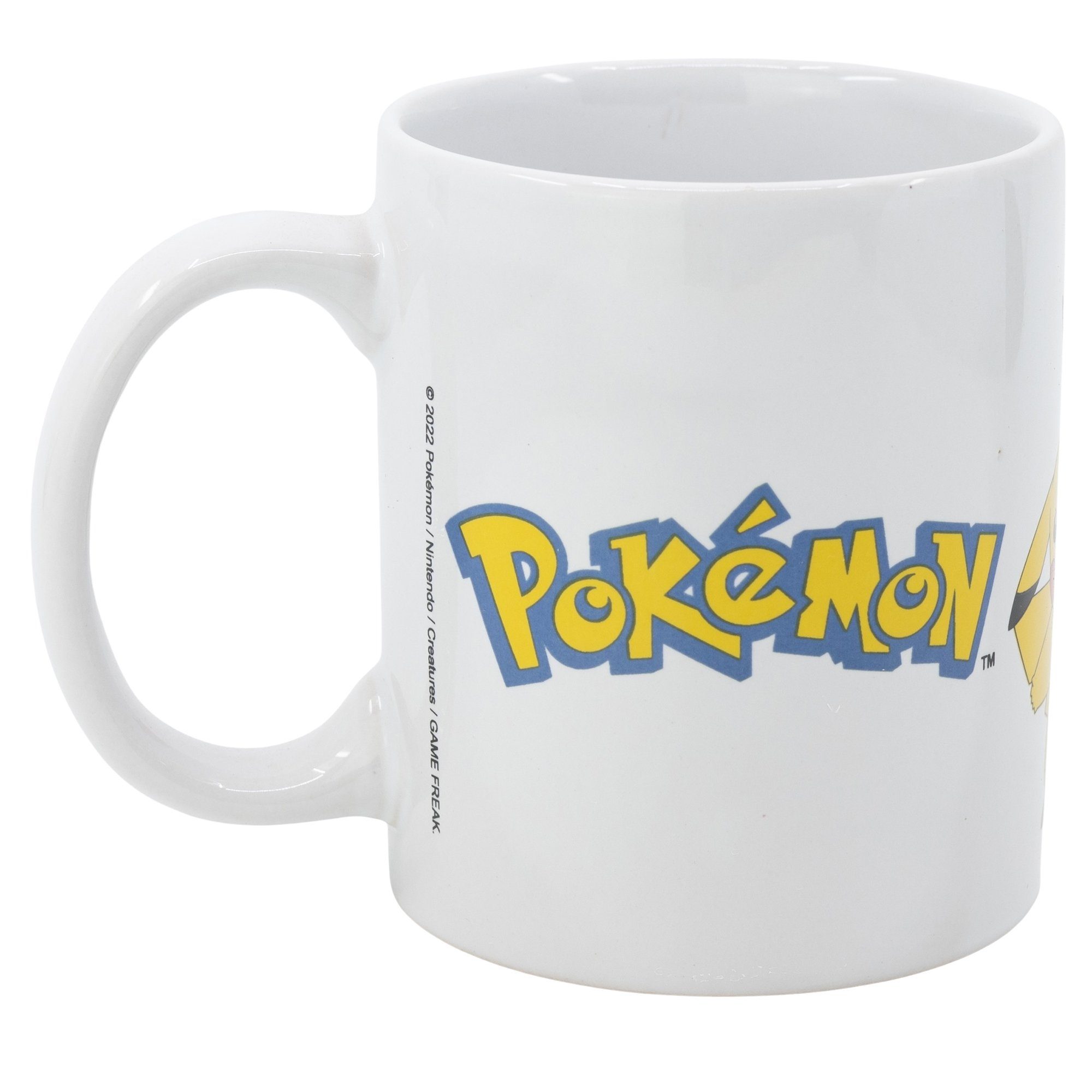 POKÉMON Tasse Pokemon Pikachu Bisasam Shiggy Kaffeetasse Teetasse, Keramik