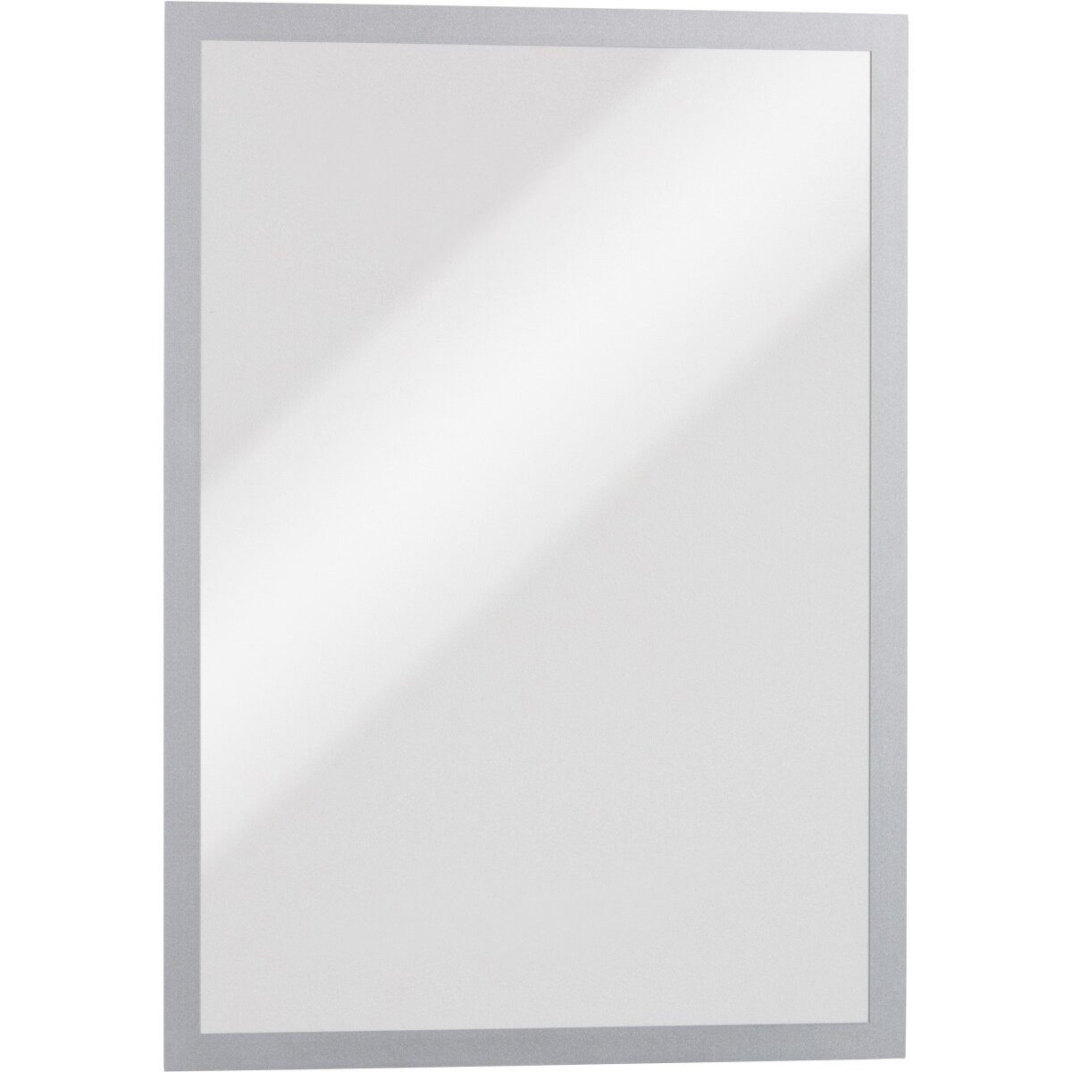 DURABLE Fächermappe Magnetrahmen Duraframe selbstklebend A5 metallic silber VE=10 Stück