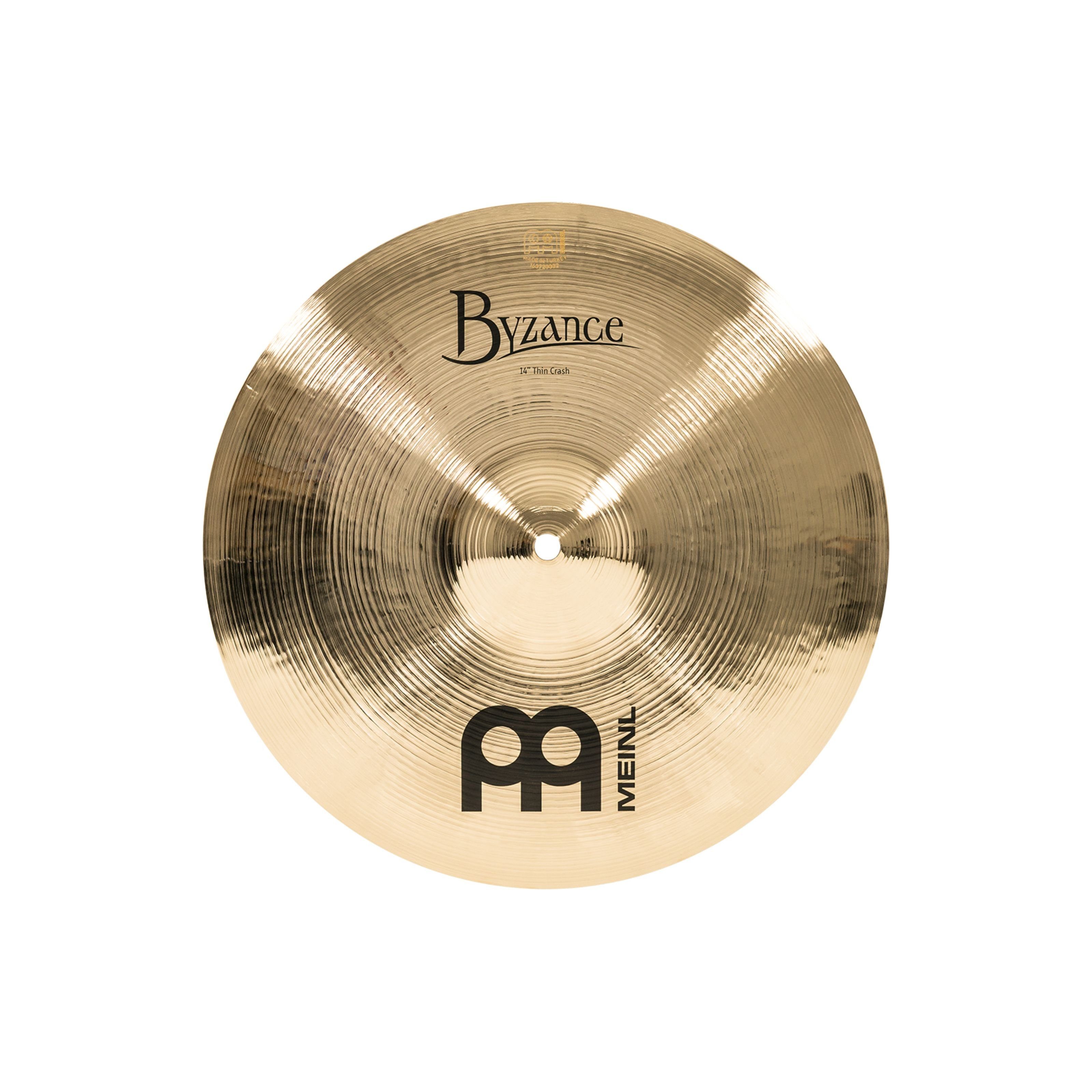 Meinl Percussion Becken, Cymbals, Crash Becken, Byzance Thin Crash 14" B14TC-B, Brilliant - Crash Becken