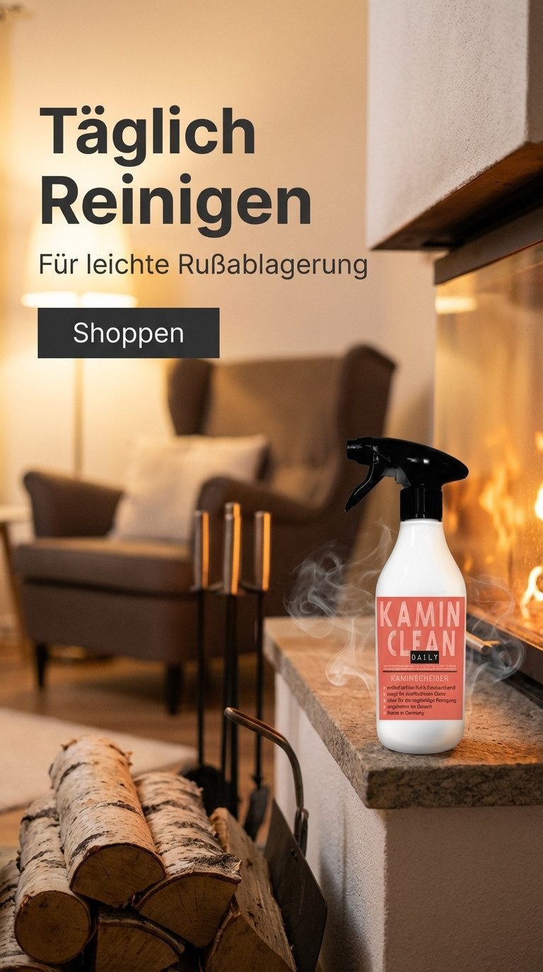 ivb Bröcker IVB Kamin Clean Daily 500 ml – Kaminscheibe, Ofenglas, Kaminglas Rußentferner (Packung, [- 1 x IVB Kamin Clean Daily 500 ml Sprühflasche Kaminreiniger für die tägliche Reinigung von Kaminscheiben, Ofenglas)