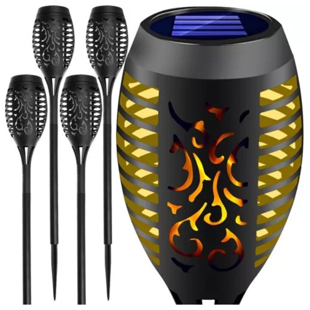 ISO TRADE Лампыschirm Gartenlampe Solar-Gartenlicht, Solar Садовые факелы flackerndes LED-Licht