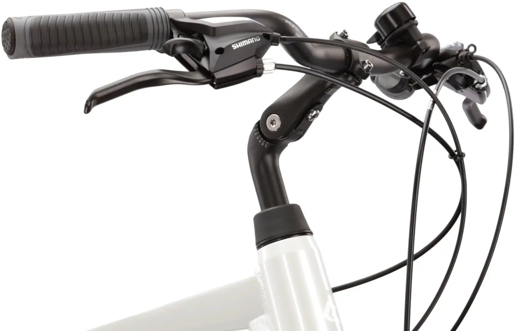 Kross Trekking Bike Trans 4.0 White, 21 gears, 21-speed Shimano ACERA T3000 derailleur, derailleur gears