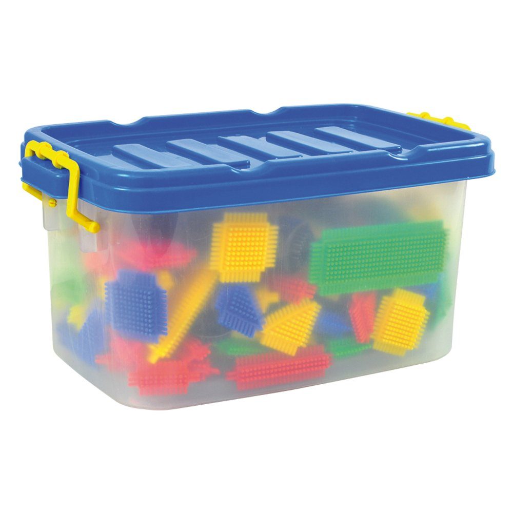 EDUPLAY Lernspielzeug Noppen Bausteine aus Kunststoff 108 Teile mit Aufbewahrungsbox (108-St) – Bild 5 von 5