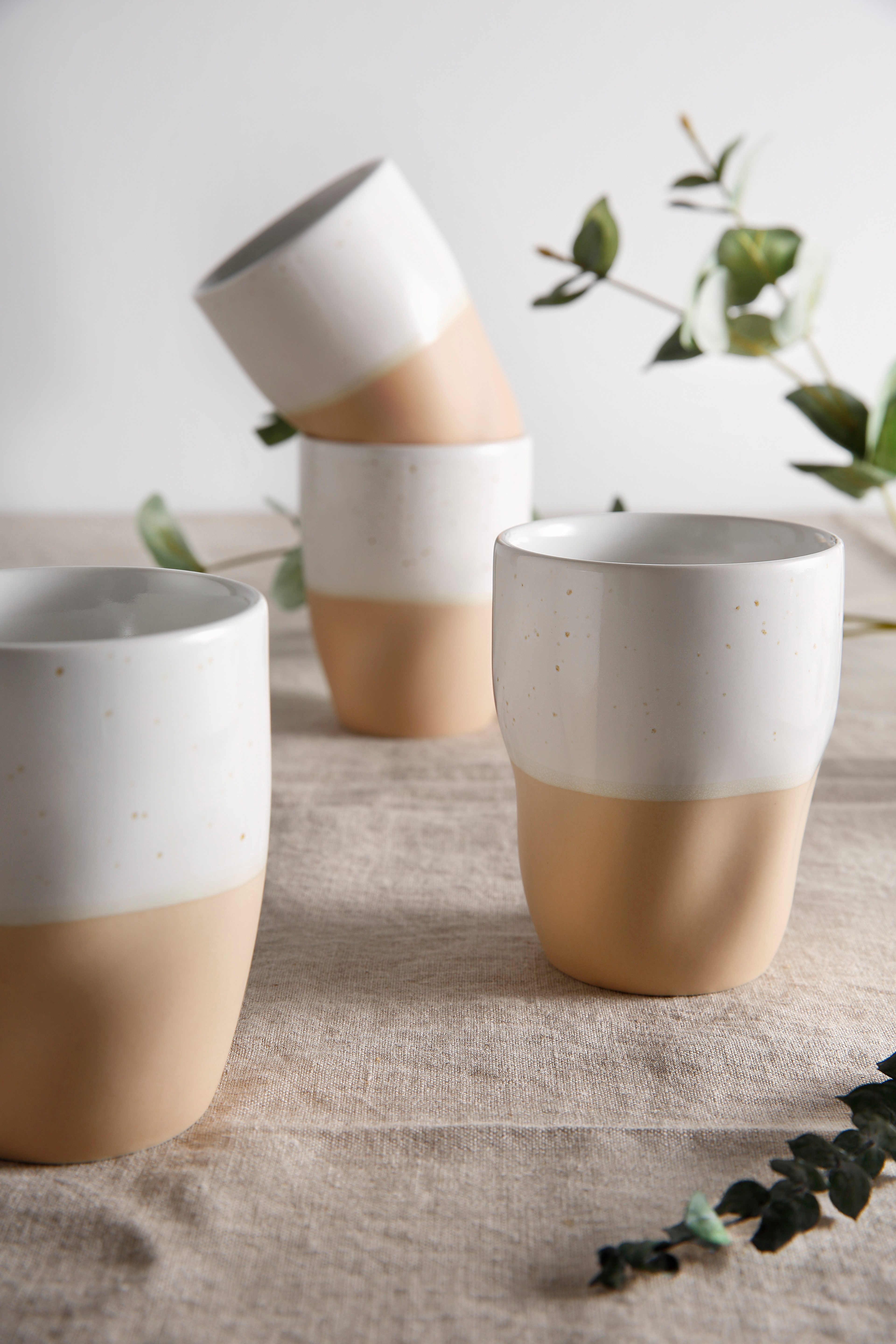 Becher Kaffeebecher, modernes Geschirr-Set Bruddesta, 4er Set