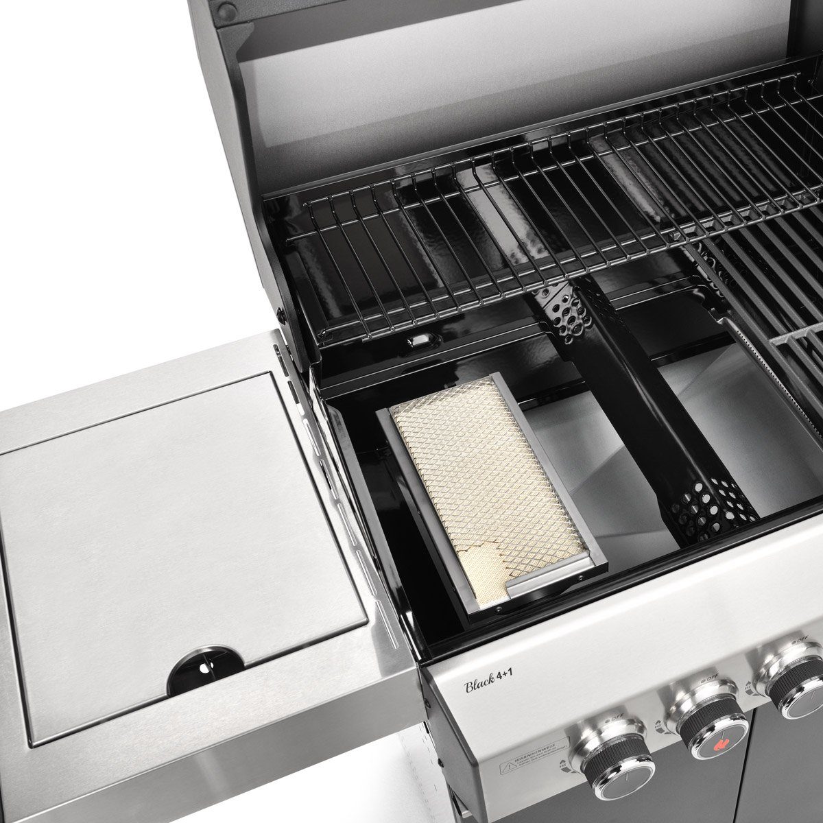 TAINO Gasgrill TAINO BLACK 4+1 Set mit Drehspieß