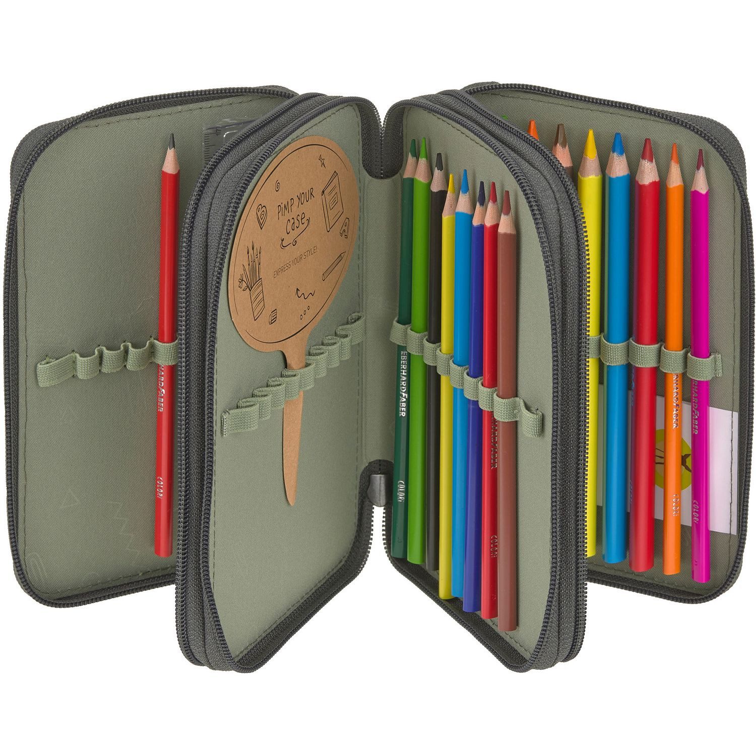LÄSSIG Federmäppchen Triple Pencil Case