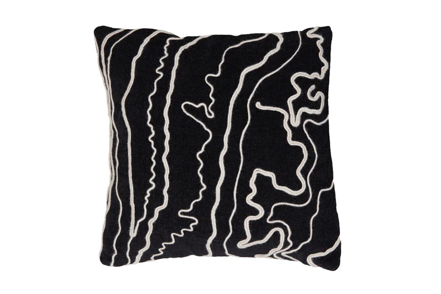 Light & Living Dekokissen Dekokissen CASTRO von Light & Living 45x45 cm Kissen Schwarz-Beige