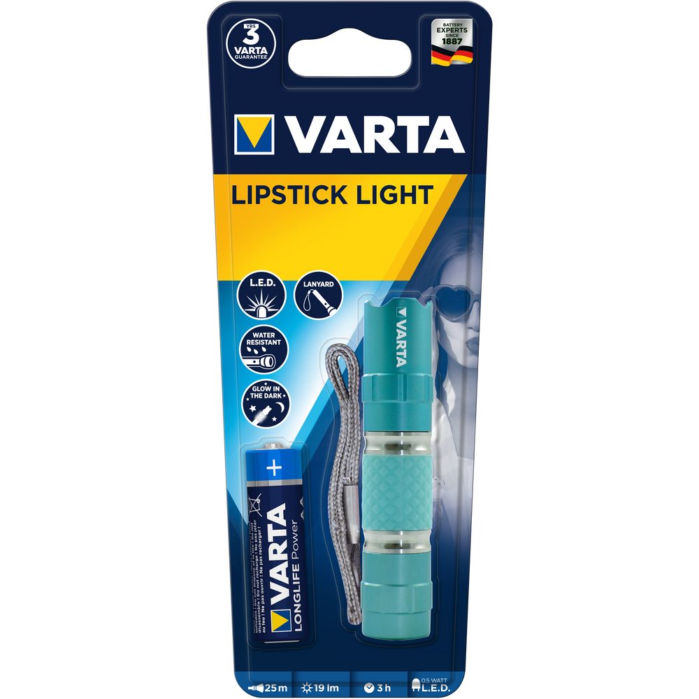 VARTA Taschenlampe Varta - LED Taschenlampe - Lipstick Light - türkis günstig online kaufen