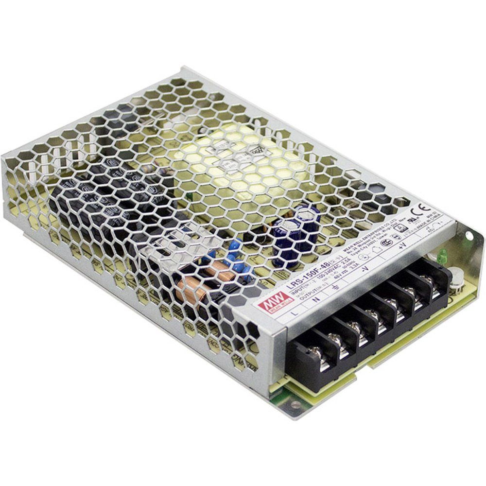 MW Mean Well LRS-150F-12 Schaltnetzteil 12 V/DC 12.5 A 150 W AC/DC-Einbaunetzteil