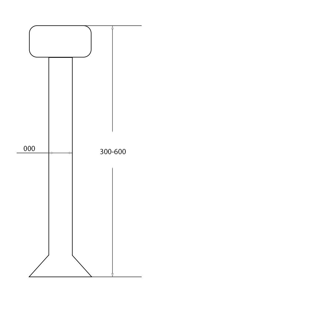 Wand cm 45 Duschwand-Stabilisationsstange Aloni ST002, 30 Aloni Glas ° 60 / Stabilisierungsstange (1-St),