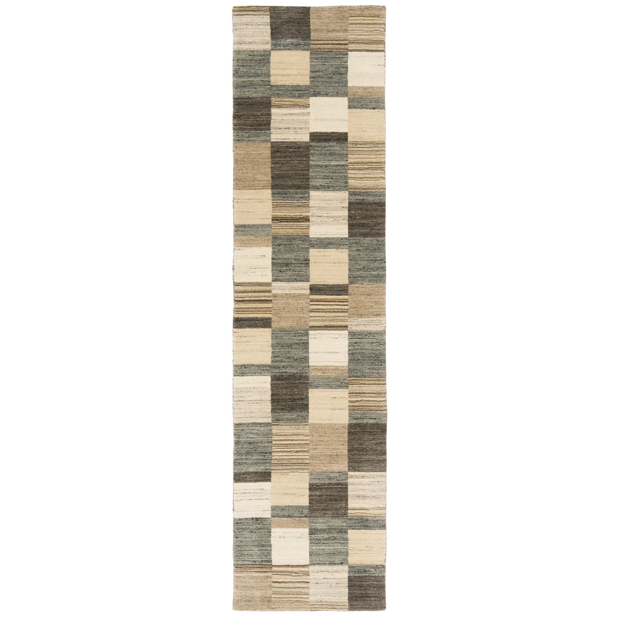 Pergamon Läufer Natur Wolle Teppich Gabbeh günstig online kaufen