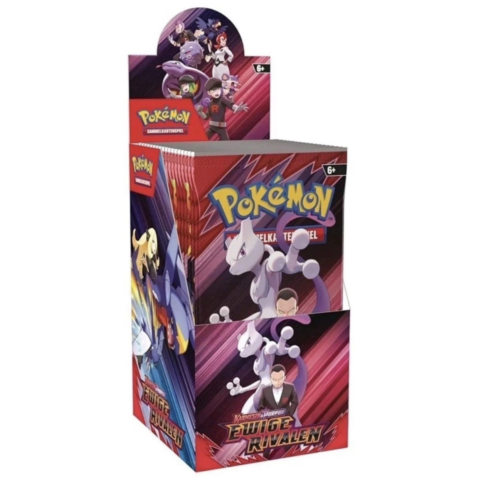 The Pokémon Company Sammelkarte Pokémon Karmesin & Purpur- Ewige Rivalen 18er Display Deutsch