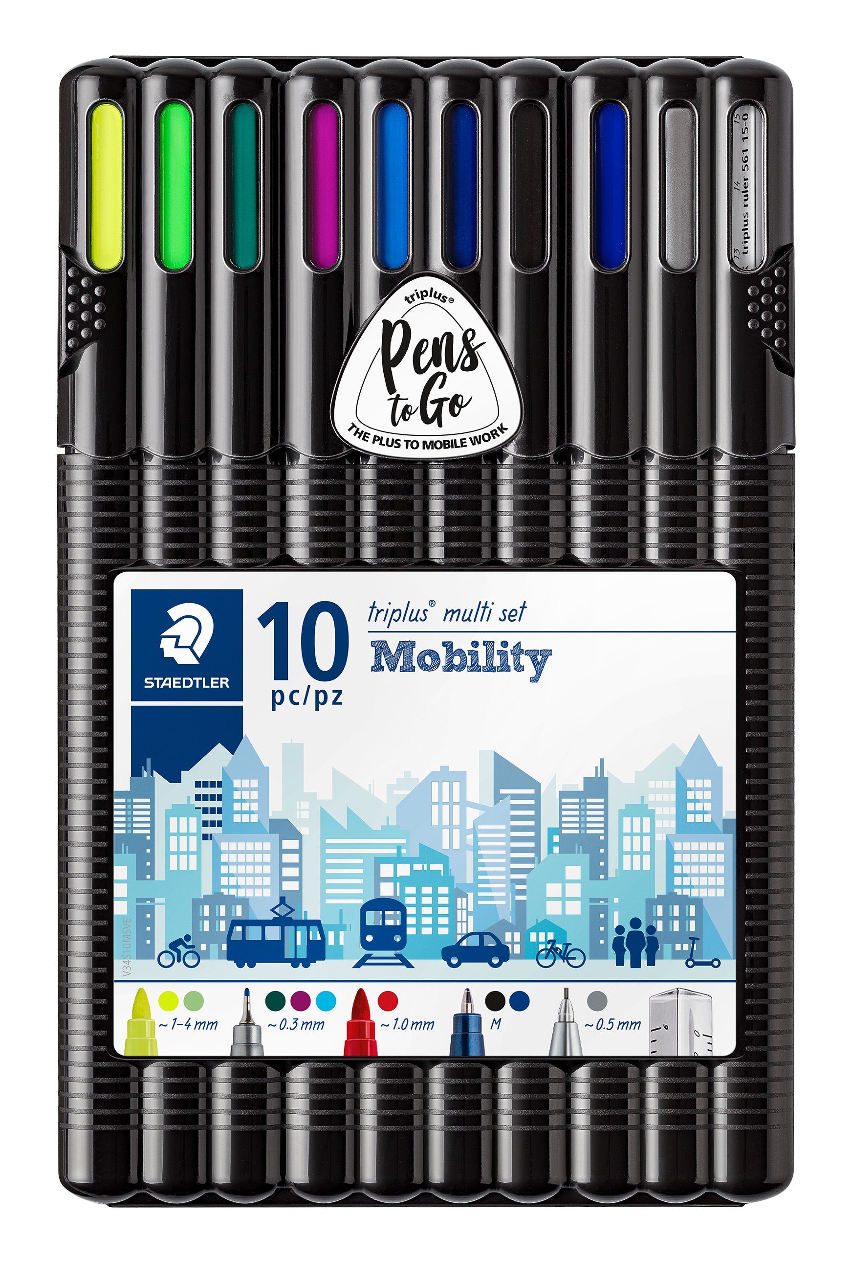 STAEDTLER Kalligraphie-Stift to go, (10-tlg), 10 Teile