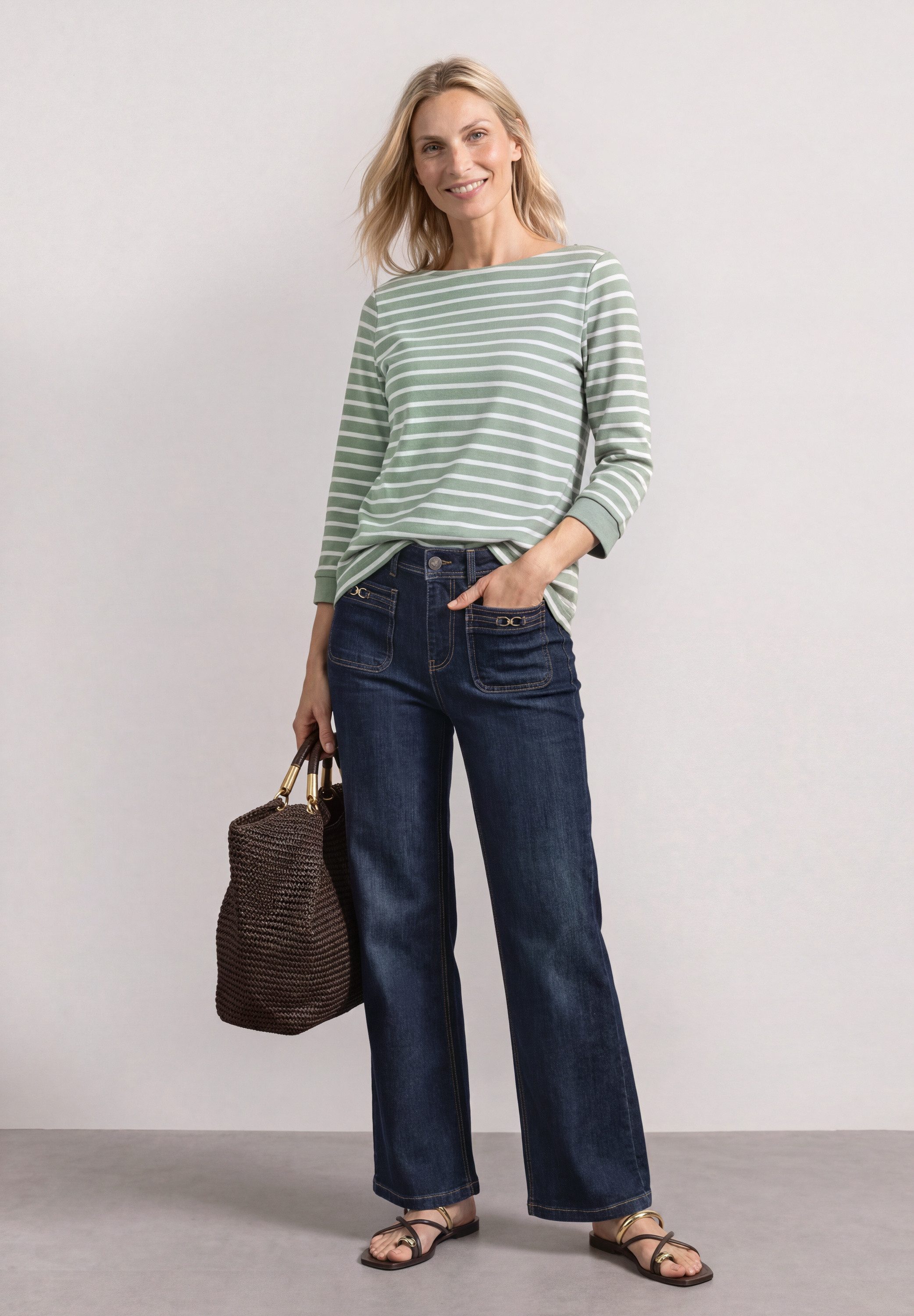STREET ONE 3/4-Arm-Shirt mit 3/4 Ärmeln