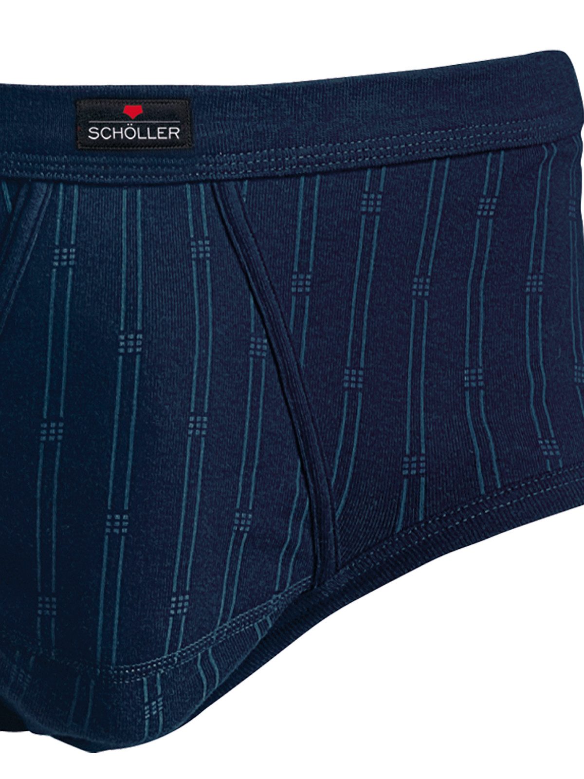 Schöller Slip 5er Pack Herren Slip mit Eingriff Baumwolle (Packung, 5-St) mit eingriff