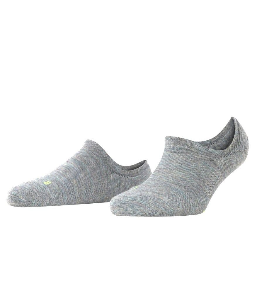 FALKE Socken Tagessocke Keep Warm Füsslinge (wärmender Merinowolle) blaugrau