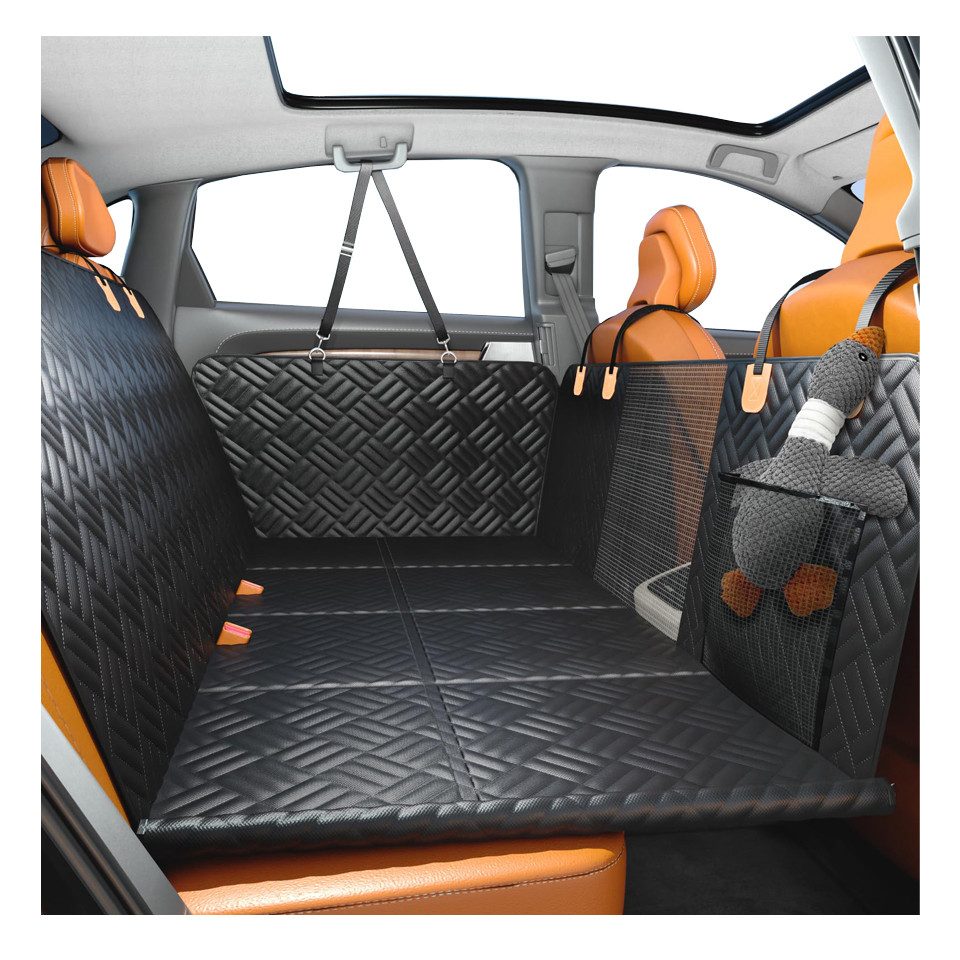 Ledander Tier-Autoschondecke Hunde-Autositzbezug für Rücksitz, Hundedecke Auto Rückbank, Wasserdicht, harte untere Rücksitzverlängerung für Hunde