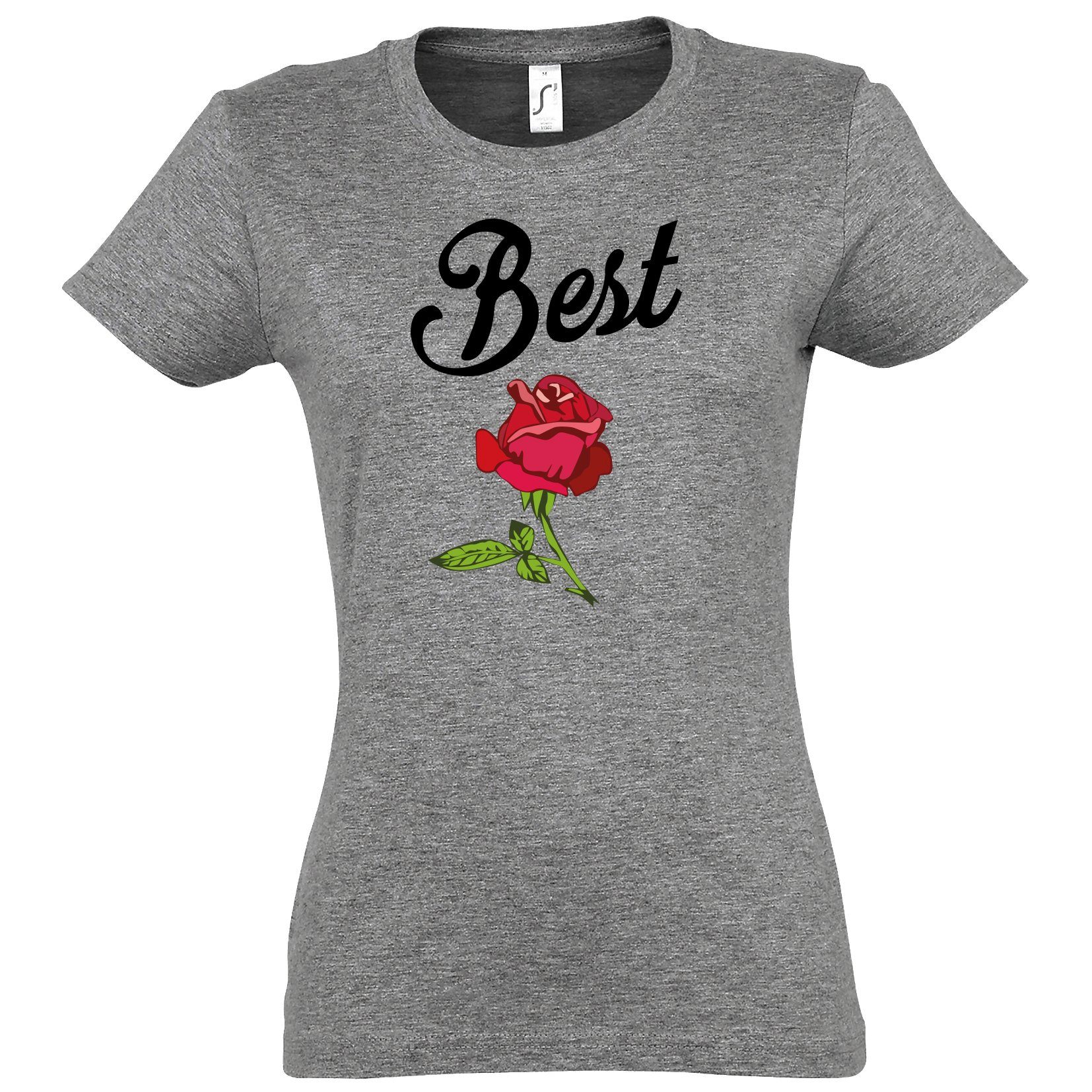 T-Shirt Best Friends BFF Rose Damen T-Shirt Freunde Set
