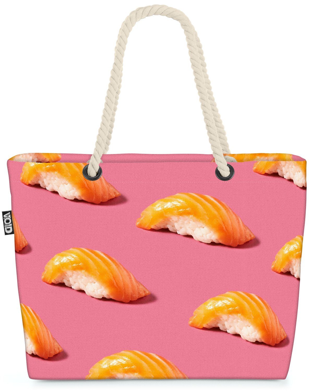 VOID Strandtasche (1-tlg), Lachs Sushi Sashimi Japan sushi asia asien asiatisch lachs thunfisch
