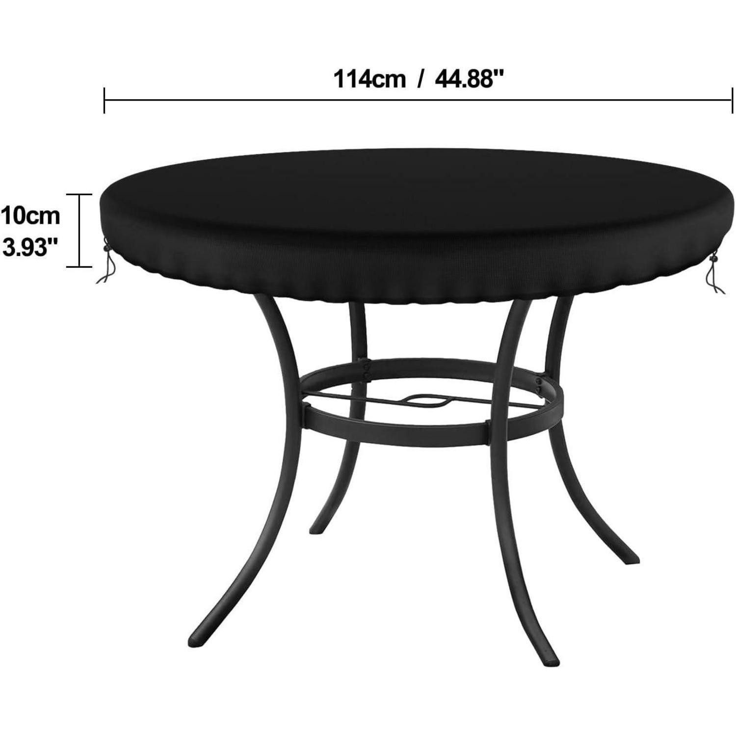 LuxusKollektion Gartenmöbel-Schutzhülle Gartentisch Hülle Schutzhülle Abdeckhaube 114x10cm Rund 114 x 10cm