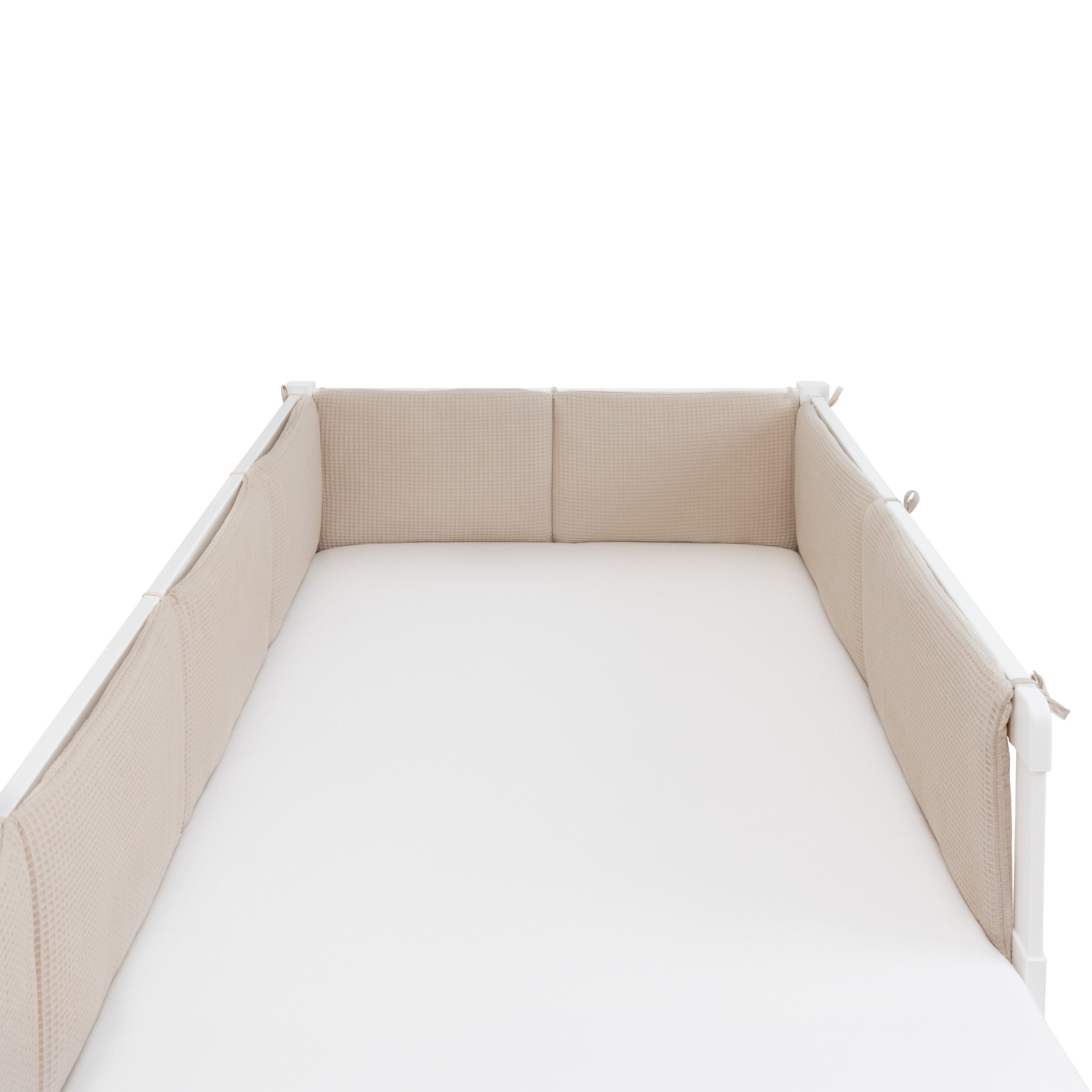 Ehrenkind Bettumrandung 4 tlg für Kinderbetten, (Bettumrandung Jugendbett, 4-tlg., für die Bettenserie Lille und Livo), Bettumrandung Kinderbett aus 100% Bio Baumwolle