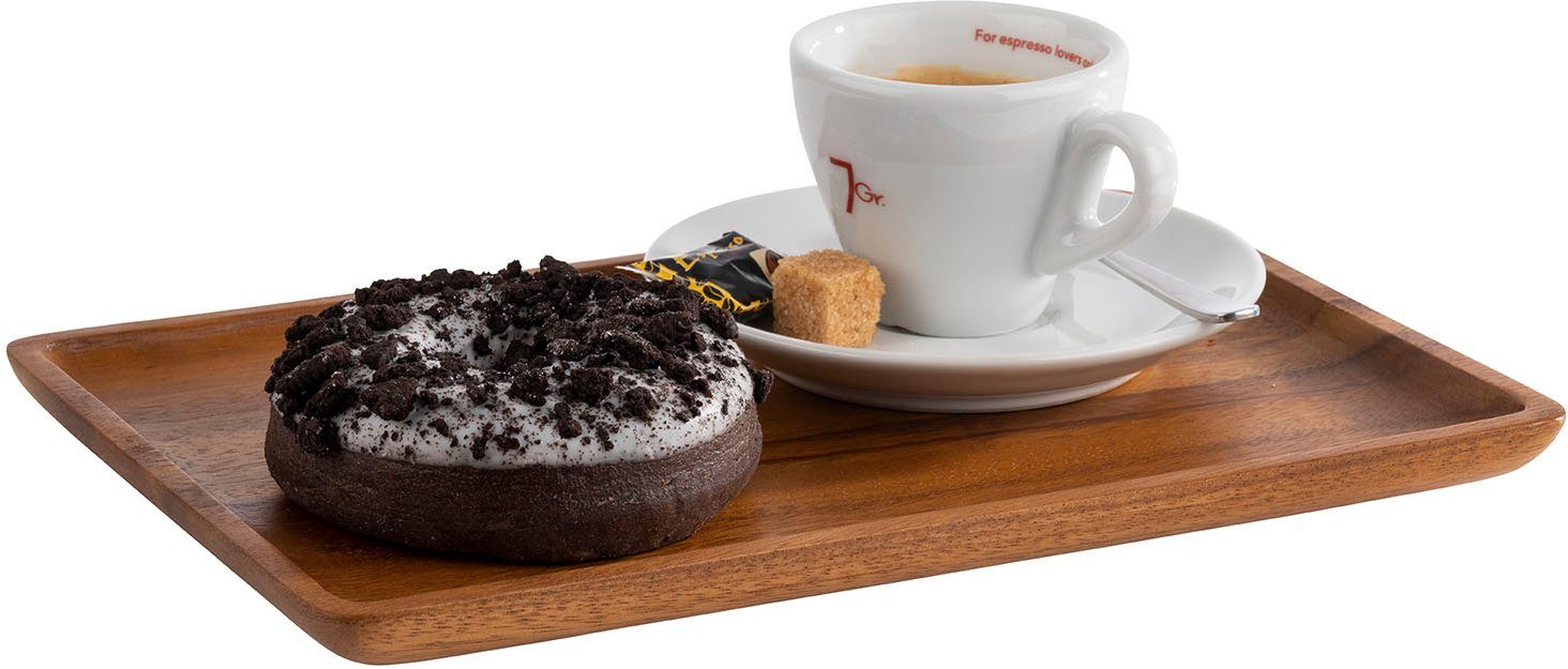 APS Tablett, Akazienholz, (1-tlg), geöltes Akazienholz