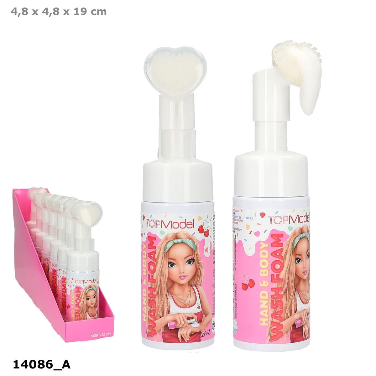Depesche Spiel TOPModel Waschschaum CANDY GLAM – Kirschduft, 120 ml