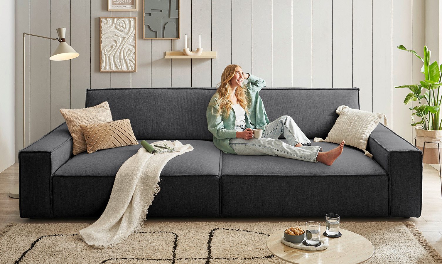 Home affaire Big-Sofa NEU: SHERWOOD XXL, günstig online kaufen