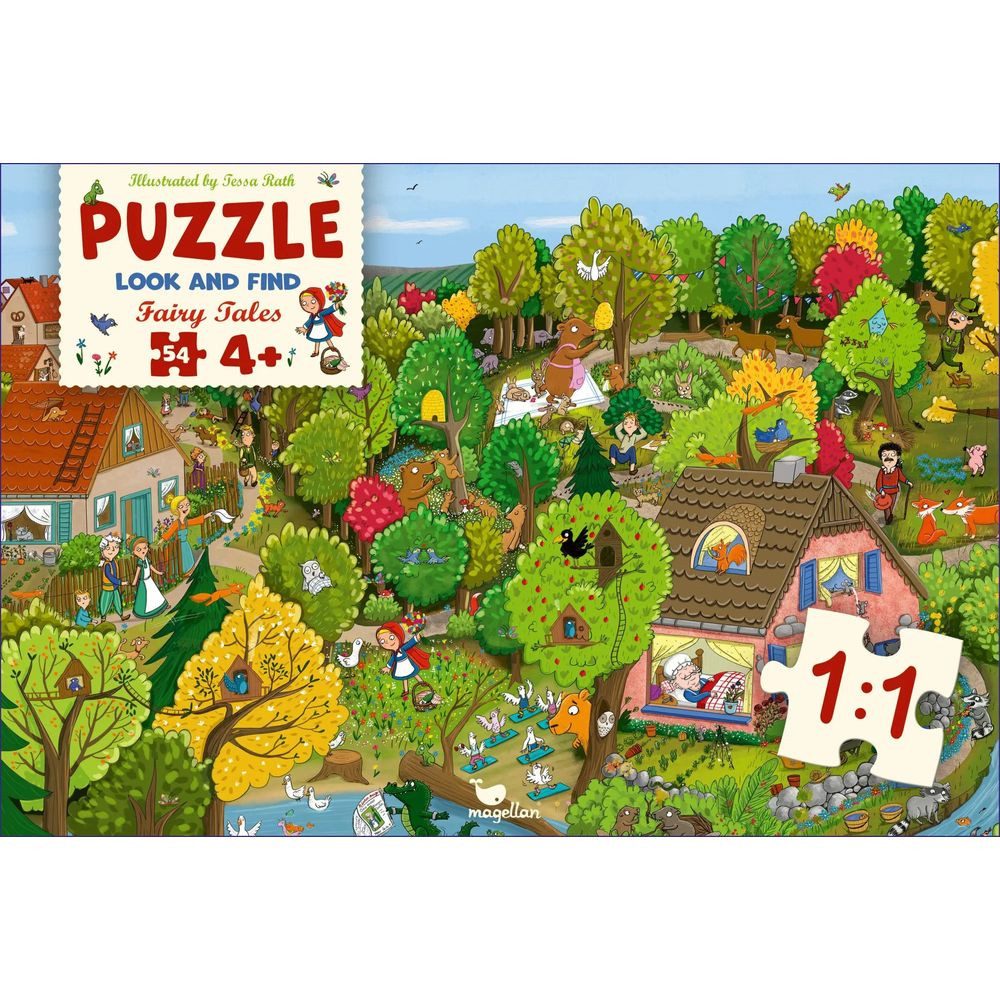 Magellan Puzzle Look and Find - Fairy Tales - Red Riding Hood (Puzzle 54 Teile), 54 Puzzleteile