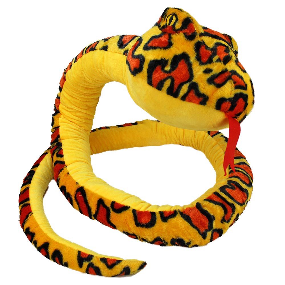 Riesen Plüschschlange Kuscheltier – 70cm, Weich, Realistisch, Als Geschenk Oder Deko (schwarz)