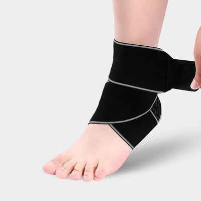 shapevital.de Sprunggelenkbandage SHAPEVITAL Fußgelenkbandage für mehr Stabilität im Sprunggelenk, mit anpassbarem Fixierungsriemen, sicherer Halt durch Silikonstreifen