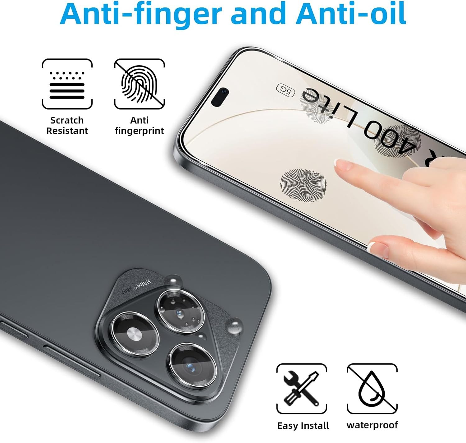 MSM Displayschutzglas 2X Schutzglas (Display + Kamera) für Honor 400 Lite Panzerfolie 9H – Bild 3 von 5