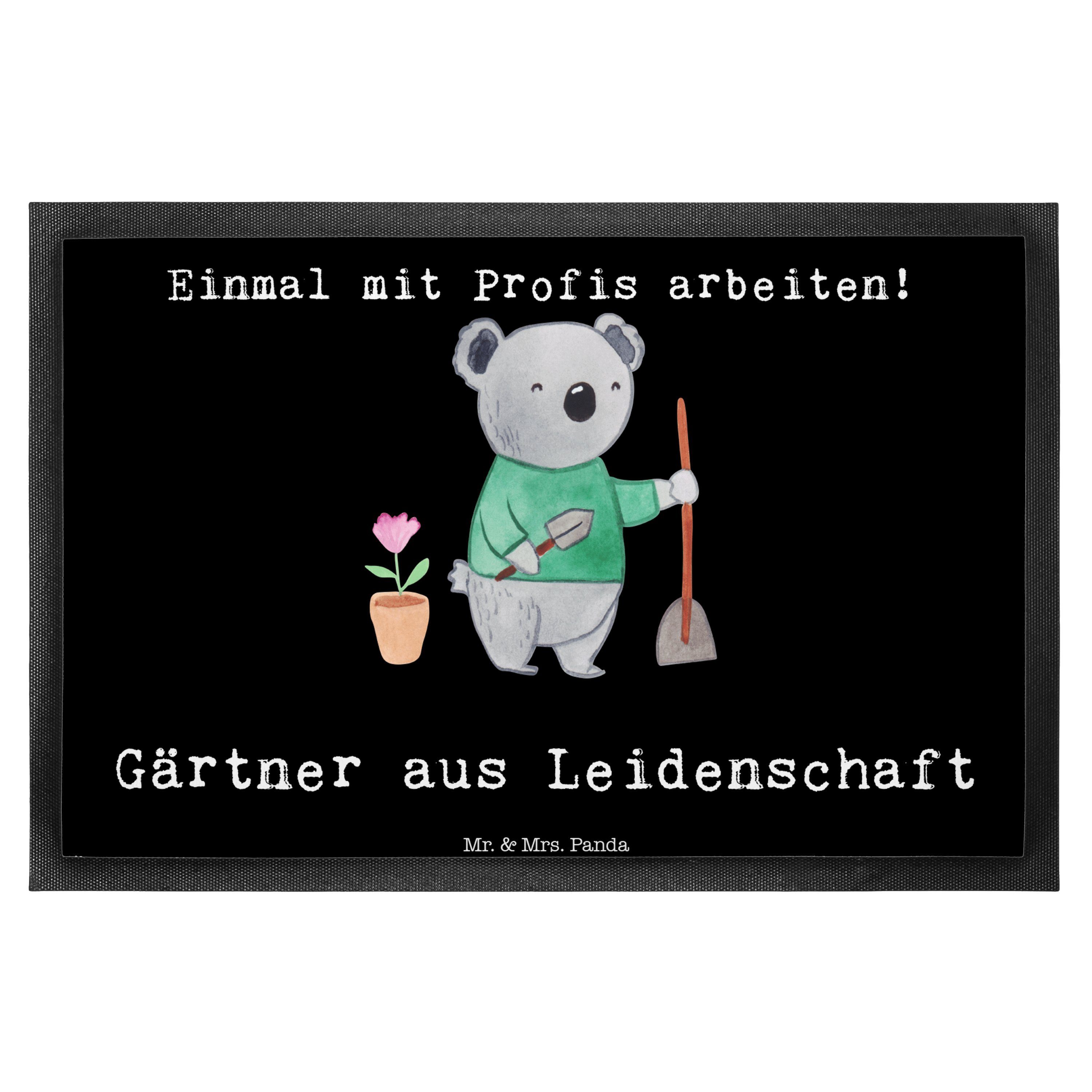 Fußmatte Gärtner aus Leidenschaft Schwarz Geschenk, Gärtnerei