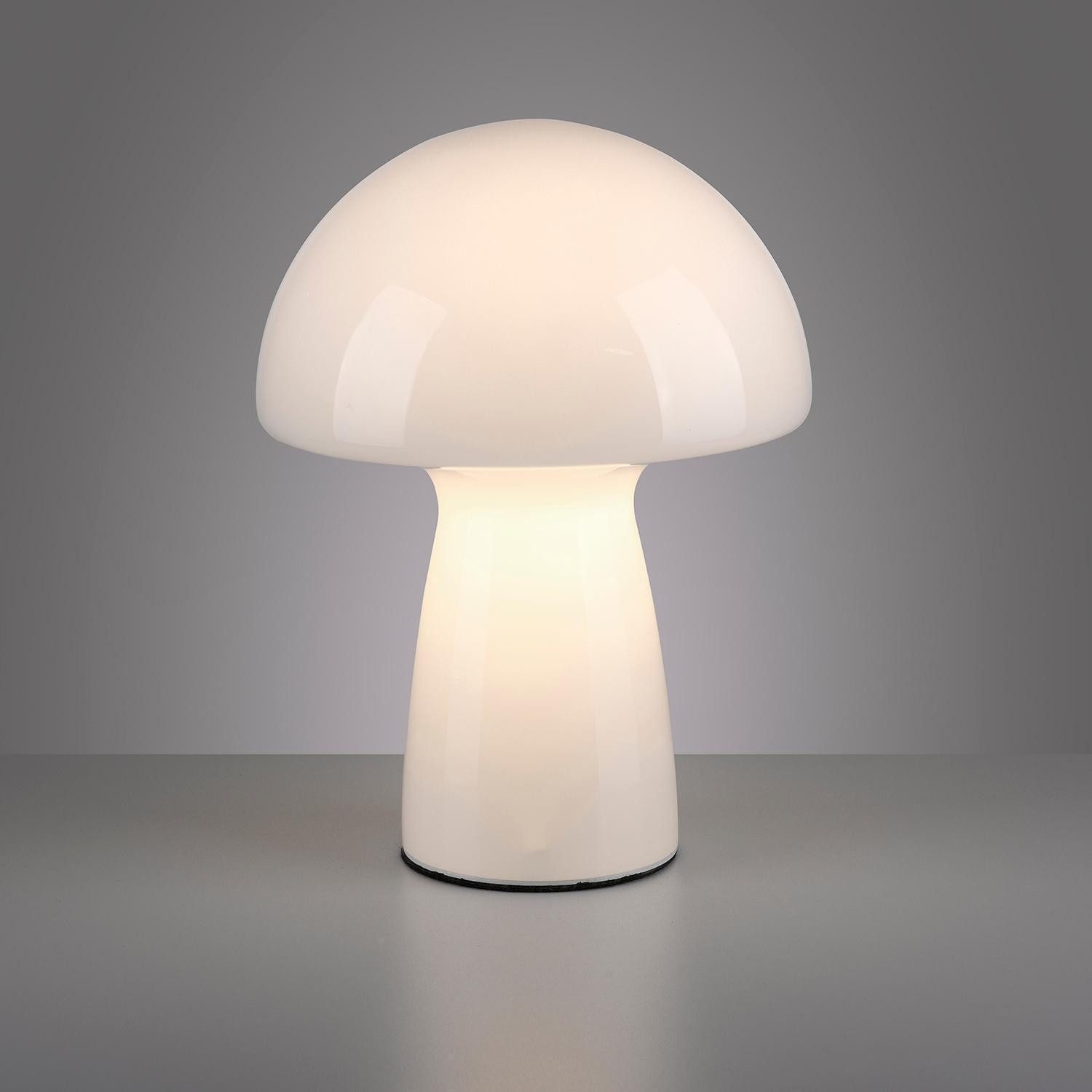 Paul Neuhaus Tischleuchte FUNGO, Weiß, Glas, Ø 21,5 x H 29 cm, ohne Leuchtmittel
