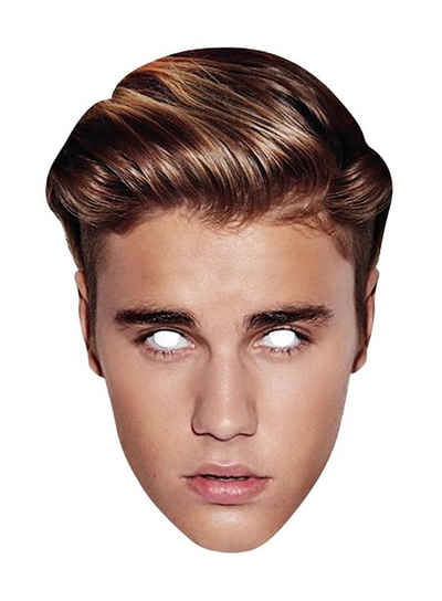 Rubie´s Verkleidungsmaske Justin Bieber Pappmaske, Biebs for the Peeps: fotorealistisch bedruckte Gesichtsmaske des berü