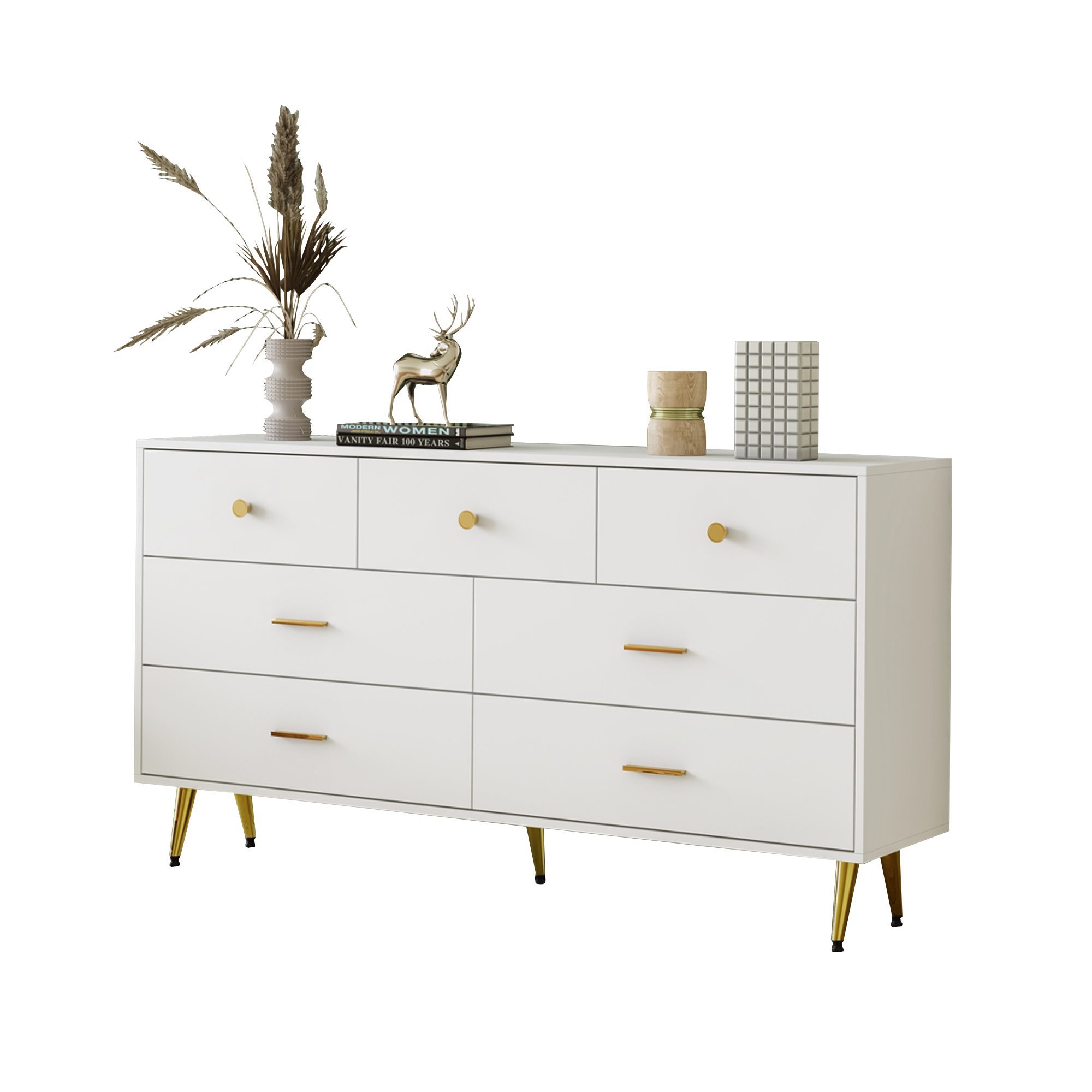 HAUSS SPOLE Sideboard 140x35x76cm mit 7 günstig online kaufen