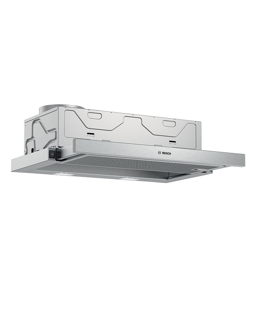 BOSCH Flachschirmhaube DFM064W54 DFM064W54, 60 cm, Abluft- oder Umluftbetrieb, 3 Leistungsstufen, LED-Beleuchtung