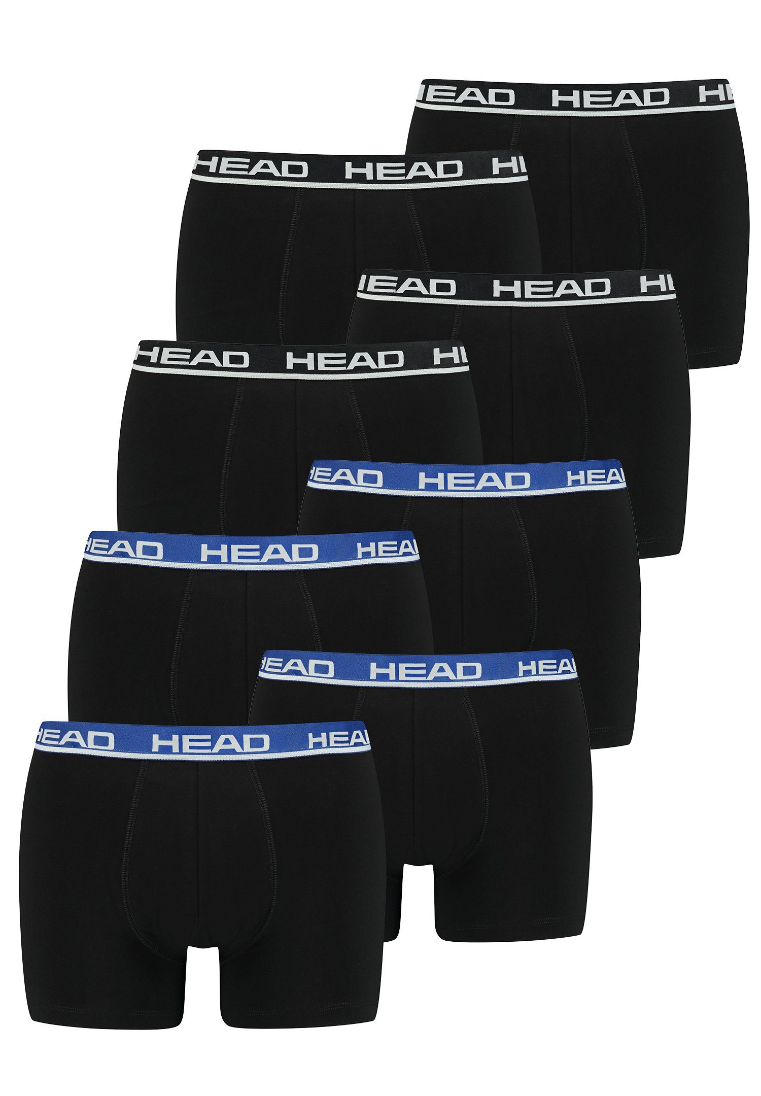 Head Boxershorts Head Basic Boxer Black/Black 8-St., 8er-Pack) 8P Blue (Spar-Set