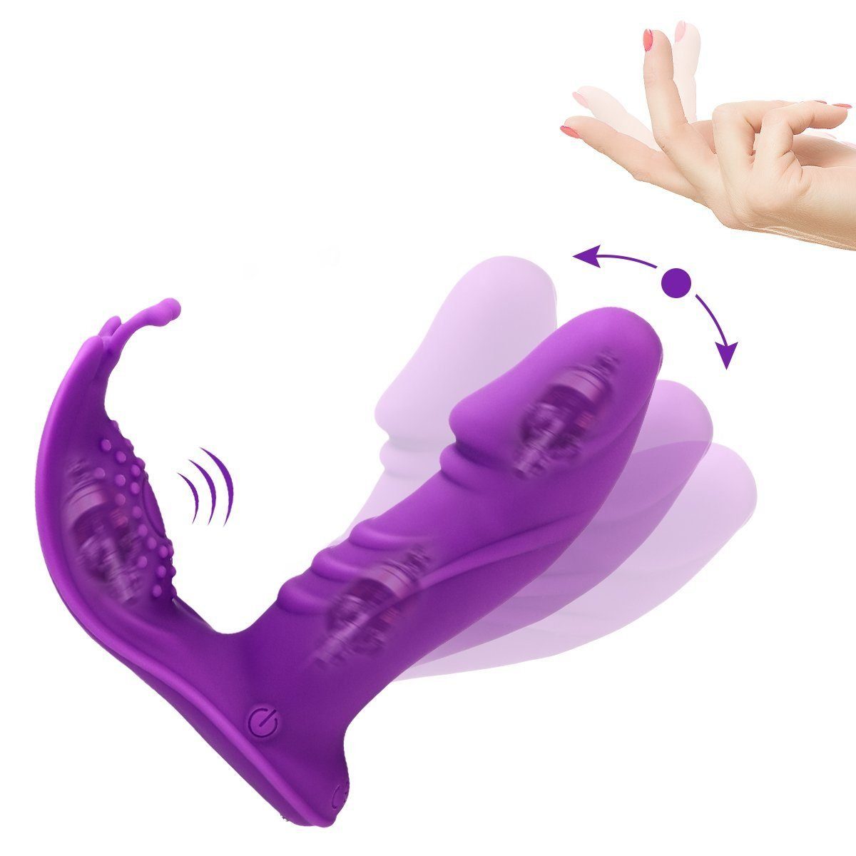 Vagina Vibrator für Frau 3x7 die Swing-Stoßfunktion, Sex Paare Spielzeug Butterfly LOVONLIVE Modi Vibrator Erotik Aufladbarer Dildo Tragbar G-Punkt-Vibrator für mit