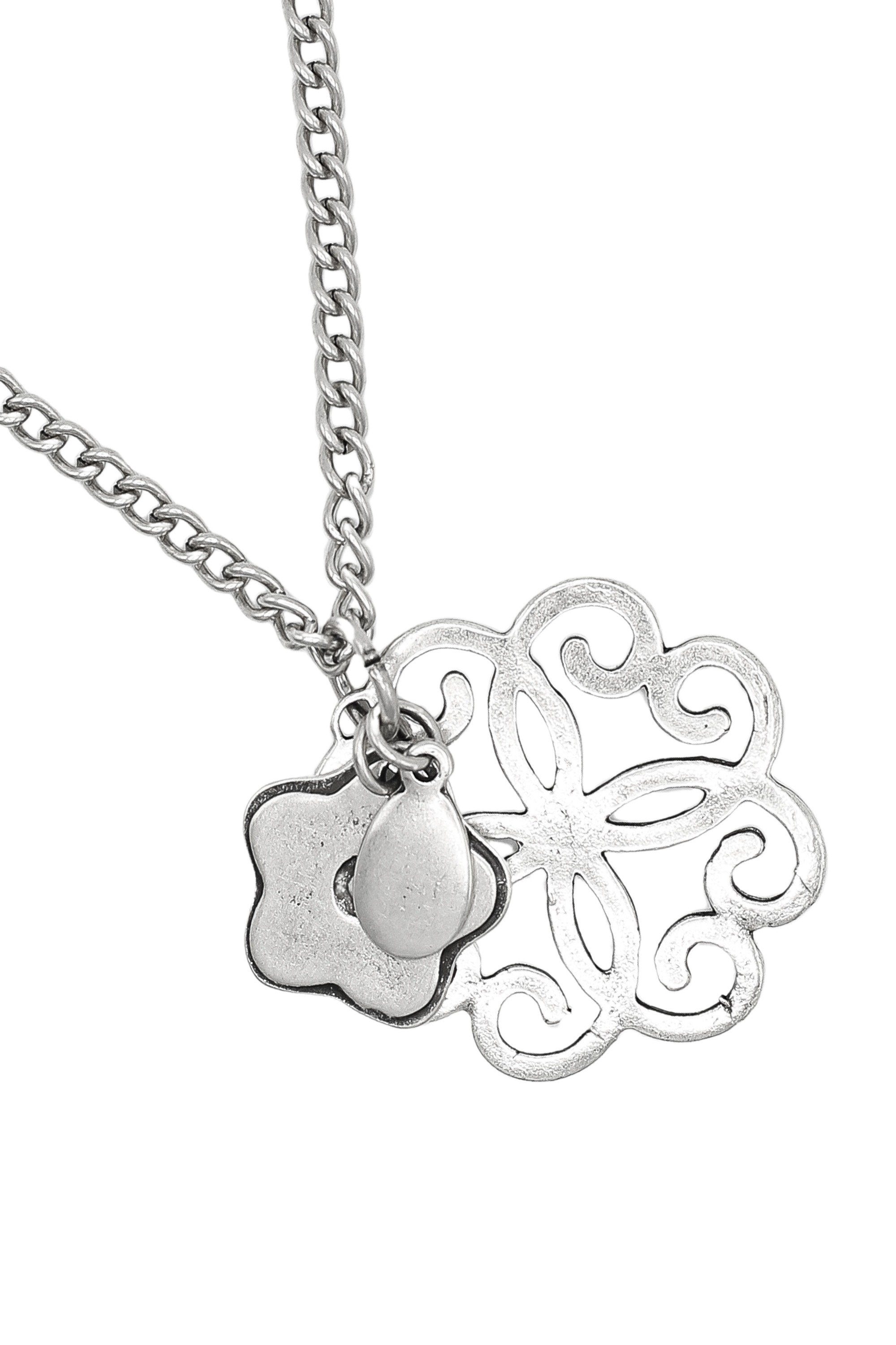 COLLEZIONE ALESSANDRO Lange Kette Summer, mit Ornamentanhänger und Blume