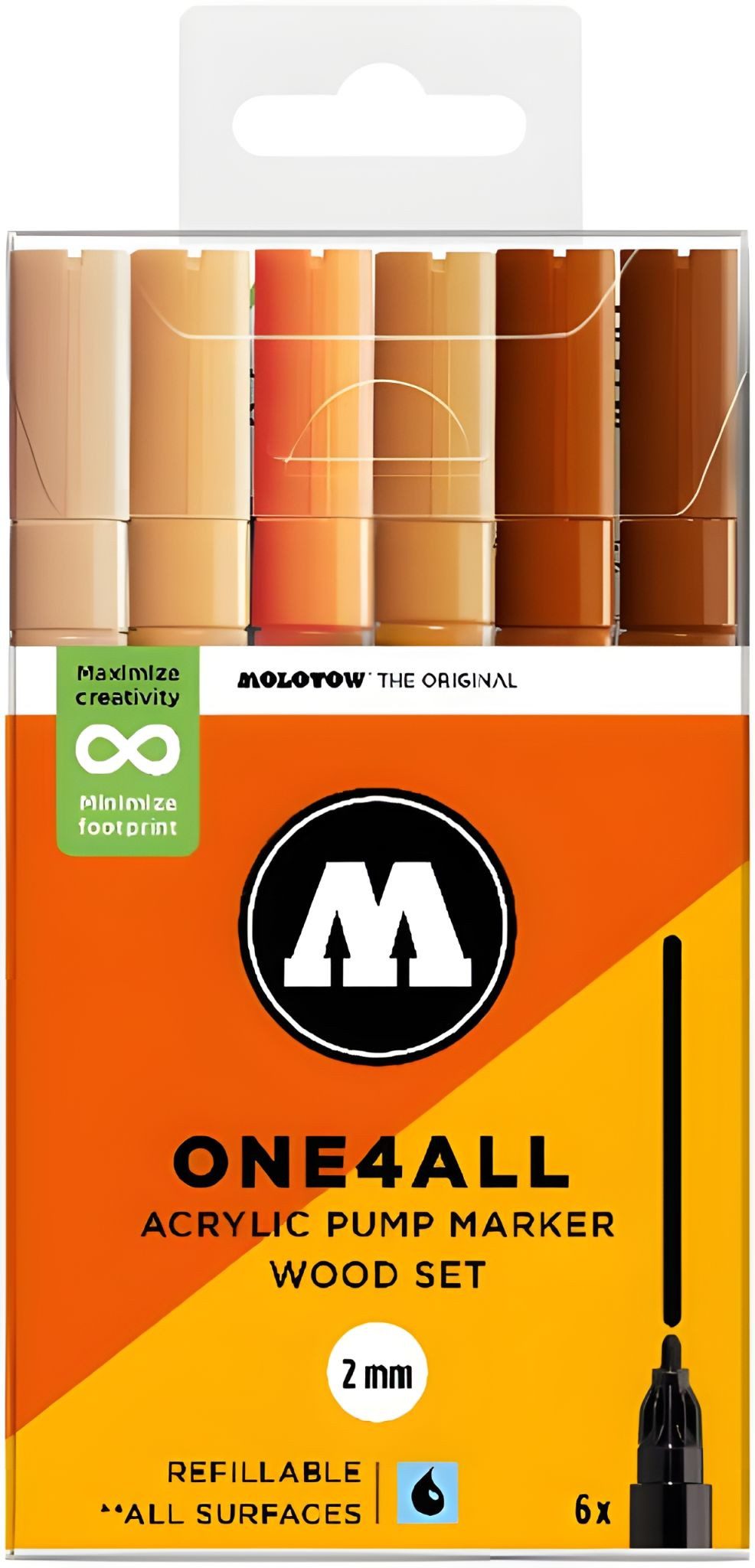 MOLOTOW Malstift Acrylmarker One4All 127HS Wood Set