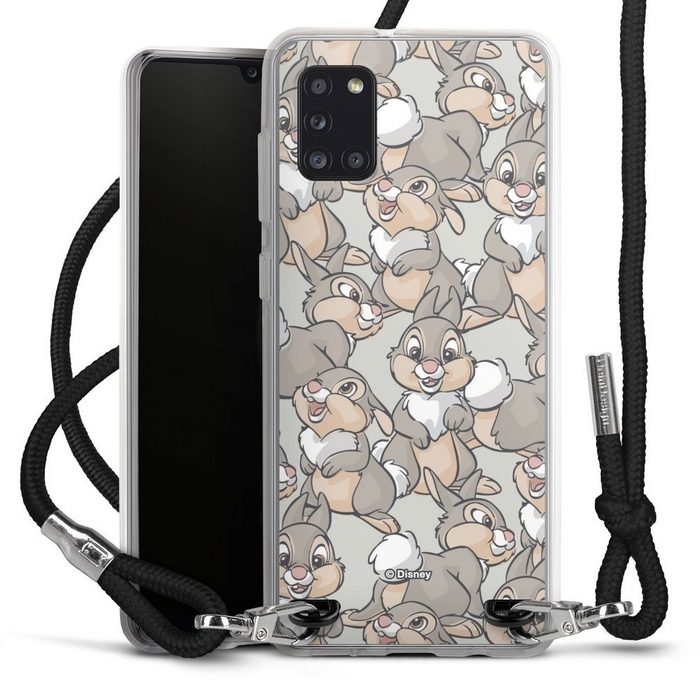 DeinDesign Handyhülle Disney Klopfer Bambi Thumper Pattern Samsung Galaxy A31 Handykette Hülle mit Band Case zum Umhängen