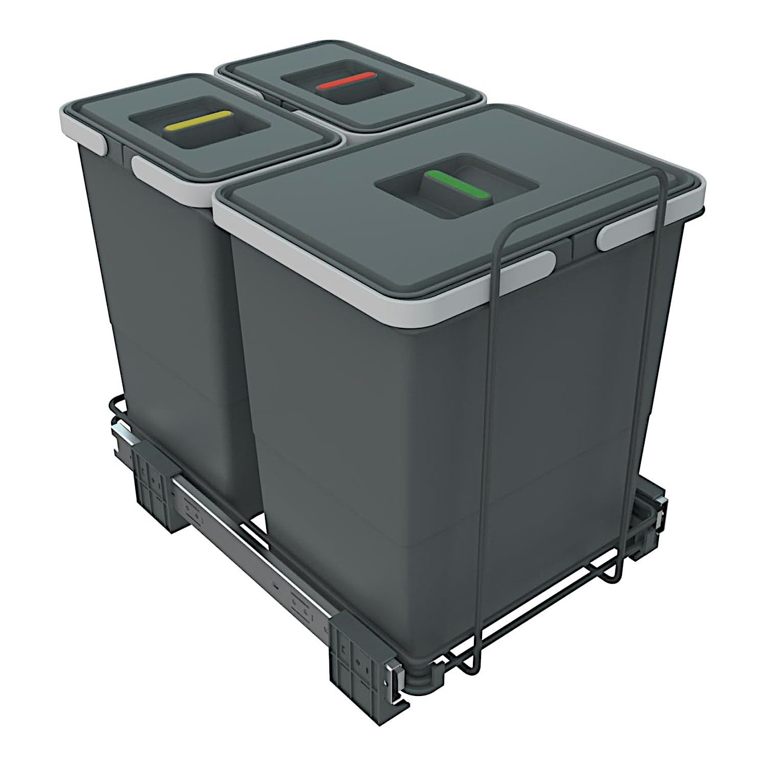 Elletipi Srl Einbaumülleimer Ecofil Abfallsammler PF01 Mülleimer Auszug ab 40cm Unterschrank
