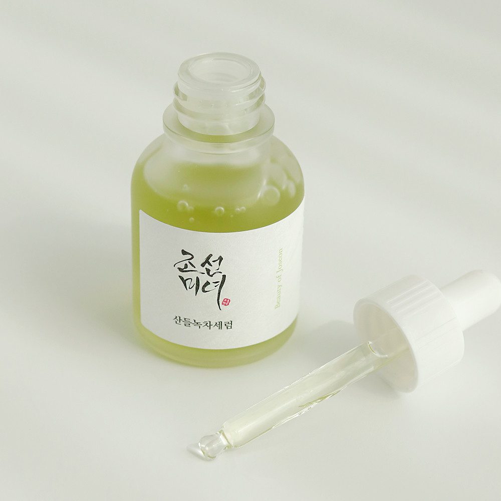 Beauty of Joseon Gesichtsserum CALMING SERUM GREEN TEA + PANTHENOL, für empfindliche Haut, beruhigt und spendet intensive Feuchtigkeit